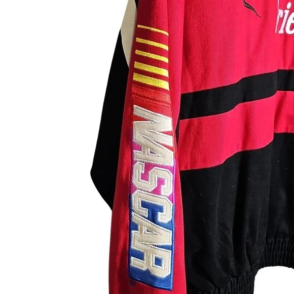 NASCAR Bulldog Racing Apparel Winston Cup Series Canvas Snap Up Jacket Large - Picture 8 of 11
